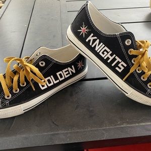 Vegas Golden Knights Converse style low top shoes size 10